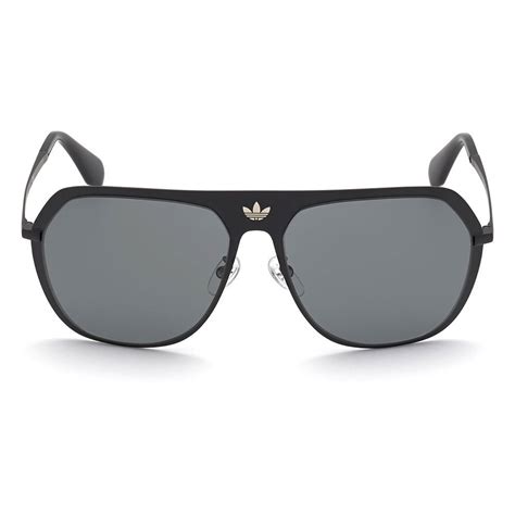 adidas OR0037 Square Sunglasses, Black, 58mm 